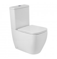 Унитаз-компакт безободковый с сиденьем и смывом TORNADO BelBagno LUCE-TOR BB2197CP-TOR/SC/BB2197T