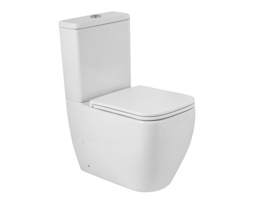 Унитаз-компакт безободковый с сиденьем и смывом TORNADO BelBagno LUCE-TOR BB2197CP-TOR/SC/BB2197T