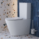 Унитаз-компакт безободковый с сиденьем и смывом TORNADO BelBagno FLAY-R BB2149CP-TOR/SC + BB2149T Унитаз-компакт безободковый с сиденьем и смывом TORNADO BelBagno FLAY-R BB2149CP-TOR/SC + BB2149T