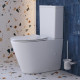 Унитаз-компакт безободковый с сиденьем и смывом TORNADO BelBagno FLAY-R BB2149CP-TOR/SC + BB2149T