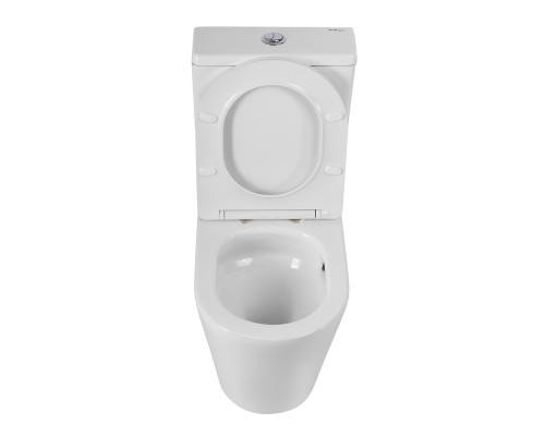 Унитаз-компакт безободковый с сиденьем и смывом TORNADO BelBagno FLAY-R BB2149CP-TOR/SC + BB2149T