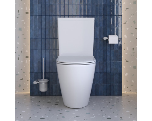 Унитаз-компакт безободковый с сиденьем и смывом TORNADO BelBagno SFERA-TOR BB2141CP-TOR/SC+BB2141T