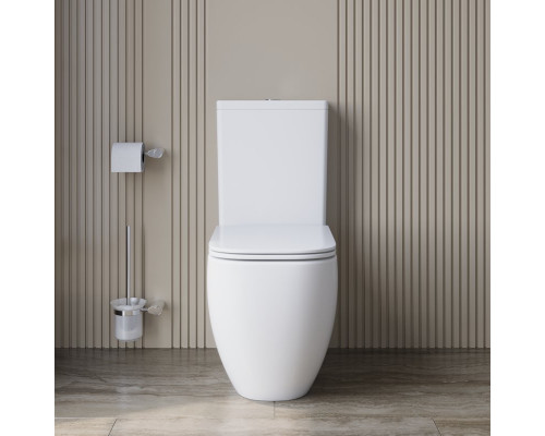 Унитаз-компакт безободковый с сиденьем и смывом TORNADO BelBagno LUCE-TOR BB2197CP-TOR/SC/BB2197T