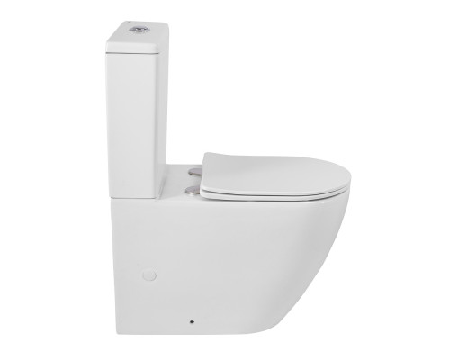 Унитаз-компакт безободковый с сиденьем и смывом TORNADO BelBagno SFERA-TOR BB2141CP-TOR/SC+BB2141T