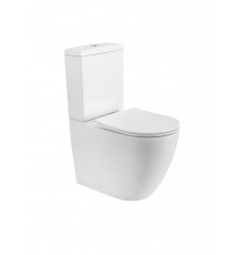 Унитаз-компакт безободковый с сиденьем и смывом TORNADO CEZARES STYLUS-TOR CZR-538-CP-TOR/SC
