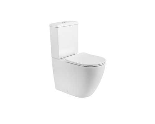 Унитаз-компакт безободковый с сиденьем и смывом TORNADO CEZARES STYLUS-TOR CZR-538-CP-TOR/SC