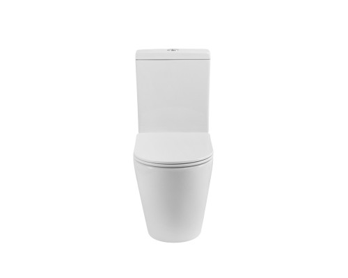 Унитаз-компакт безободковый с сиденьем и смывом TORNADO CEZARES STYLUS-TOR CZR-538-CP-TOR/SC