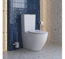 Унитаз-компакт безободковый с сиденьем и смывом TORNADO BelBagno SFERA-TOR BB2141CP-TOR/SC+BB2141T