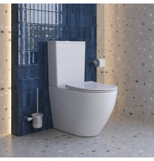 Унитаз-компакт безободковый с сиденьем и смывом TORNADO BelBagno SFERA-TOR BB2141CP-TOR/SC+BB2141T