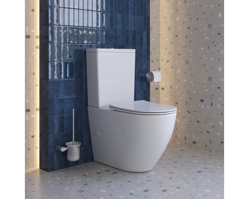 Унитаз-компакт безободковый с сиденьем и смывом TORNADO BelBagno SFERA-TOR BB2141CP-TOR/SC+BB2141T