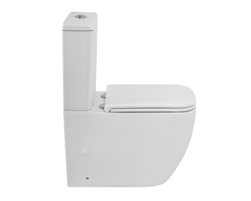 Унитаз-компакт безободковый с сиденьем и смывом TORNADO BelBagno LUCE-TOR BB2197CP-TOR/SC/BB2197T