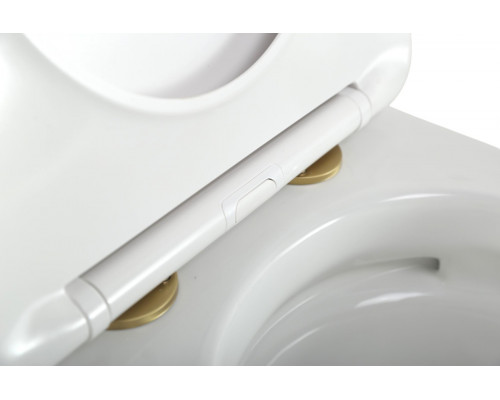 Унитаз подвесной безободковый с сиденьем и смывом TORNADO CEZARES STYLUS-TOR CZR-6601-TH-TOR/SC