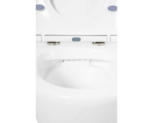 Унитаз подвесной c креплением и сиденьем дюропласт soft close BelBagno TRE BB8001CHR/SC