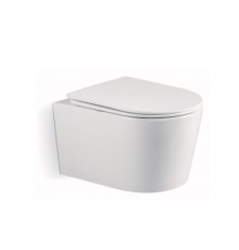 Унитаз подвесной безободковый с сиденьем и смывом TORNADO BelBagno TRE-TOR BB5180CH-TOR/SC