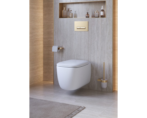 Унитаз подвесной безободковый с сиденьем CEZARES COMFORT CZR-380-TH-TOR/SC