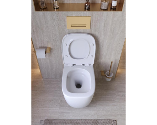 Унитаз подвесной безободковый с сиденьем CEZARES COMFORT CZR-380-TH-TOR/SC