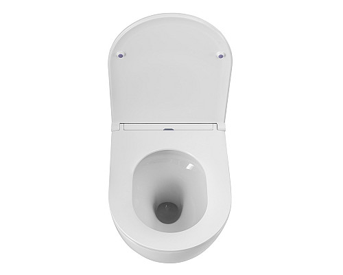 Унитаз подвесной безободковый смыв TORNADO с сиденьем BelBagno SFERA-TOR BB046CH-TOR/BB870SC