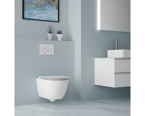 Унитаз подвесной безободковый с вихревым смывом ART&MAX TORINO AM823-V/SC