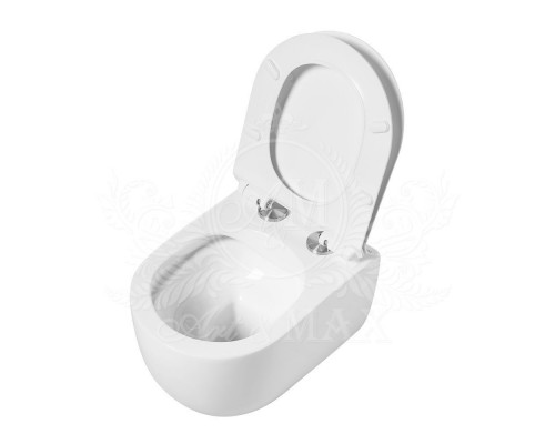 Унитаз подвесной безободковый с сидением ART&MAX BOLOGNA AM211CHR/AM211SC