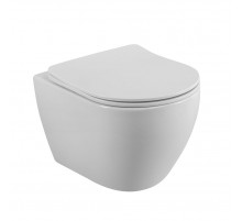 Унитаз подвесной безободковый с сиденьем и смывом TORNADO CEZARES STYLUS-TOR CZR-6601-TH-TOR/SC
