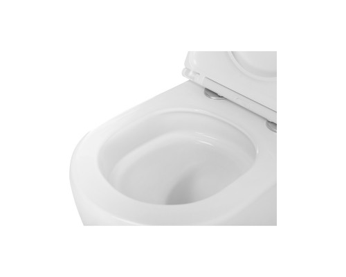 Унитаз подвесной безободковый с сиденьем и смывом TORNADO BelBagno COMPATTO BB003CH-TOR/SC