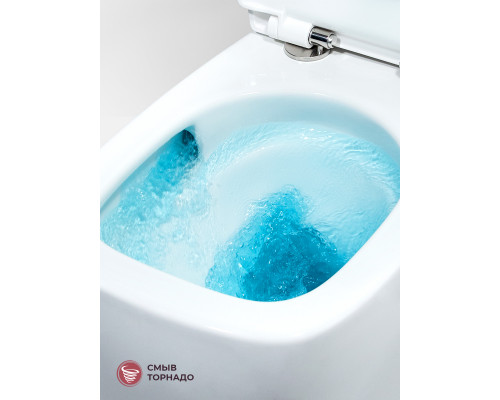 Унитаз подвесной безободковый с сиденьем CEZARES COMFORT CZR-380-TH-TOR/SC