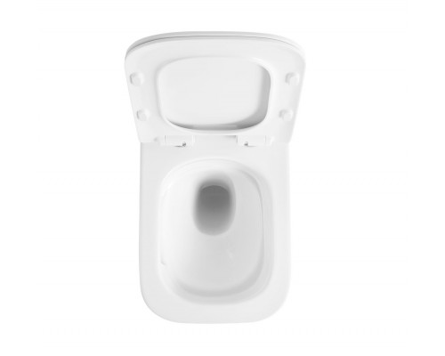 Унитаз подвесной безободковый с сиденьем и смывом TORNADO BelBagno KRAFT-TOR BB7106CH-TOR/SC