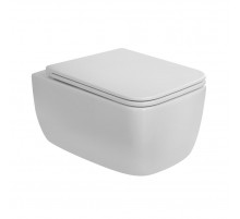 Унитаз подвесной безободковый с сиденьем дюропласт soft close BelBagno LUCE-TOR BB076CH-TOR/SC