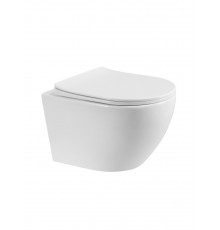 Унитаз подвесной с сиденьем, функцией биде, без смесителя BelBagno MARINO BB7026CH-TOR-BFS/SC