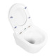 Унитаз подвесной c креплением и сиденьем дюропласт soft close BelBagno TRE BB8001CHR/SC
