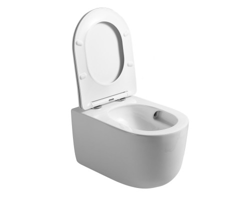 Унитаз подвесной безободковый с вихревым смывом ART&MAX NAPOLI AM100CHRV/SC