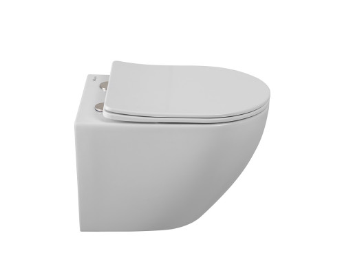 Унитаз подвесной безободковый с сиденьем и смывом TORNADO BelBagno SFERA-TOR BB046CH-TOR/SC