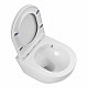 Унитаз подвесной безободковый смыв TORNADO с сиденьем BelBagno SFERA-TOR BB046CH-TOR/BB870SC