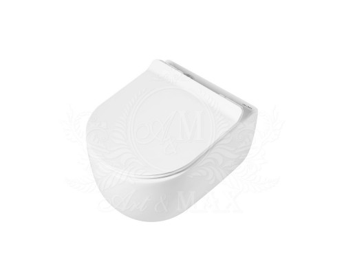 Унитаз подвесной безободковый с сидением ART&MAX BOLOGNA AM211CHR/AM211SC