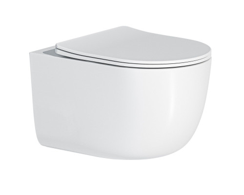 Унитаз подвесной безободковый с вихревым смывом ART&MAX NAPOLI AM100CHRV/SC