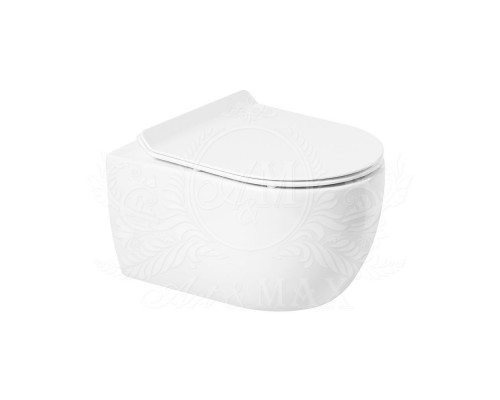 Унитаз подвесной безободковый с сидением ART&MAX BOLOGNA AM211CHR/AM211SC