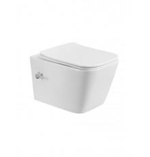 Унитаз подвесной с сиденьем, функцией биде и смесителем BelBagno KRAFT BB7106CH-TOR-BS/SC