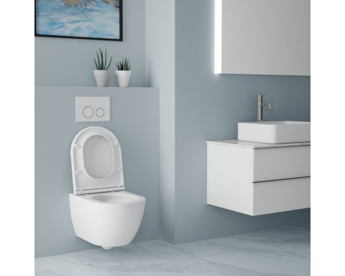 Унитаз подвесной безободковый с вихревым смывом ART&MAX TORINO AM823-V/SC