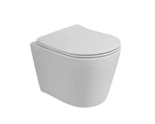 Унитаз подвесной безободковый с вихревым смывом ART&MAX TITO AM2380CHRV/SC