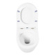 Унитаз подвесной c креплением и сиденьем дюропласт soft close BelBagno TRE BB8001CHR/SC