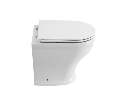 Унитаз приставной безободковый полное примыкание к стене CEZARES GIUBILEO