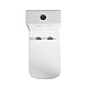 Унитаз-моноблок с сиденьем дюропласт soft close, P-trap BelBagno NEON BB8617CPR-MN/SC