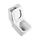 Унитаз-моноблок с сиденьем дюропласт soft close, P-trap BelBagno NEON BB8617CPR-MN/SC