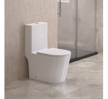 Унитаз-моноблок со смывом TORNADO с сиденьем  soft close BelBagno TRE-TOR BB673CP-MN-TOR/SC