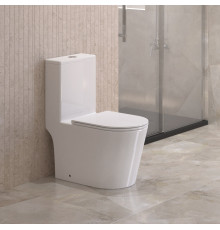 Унитаз-моноблок со смывом TORNADO с сиденьем  soft close BelBagno TRE-TOR BB673CP-MN-TOR/SC