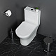 Унитаз-моноблок с сиденьем дюропласт soft close, P-trap BelBagno LOUNGE BB8618CPR-MN/SC