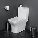 Унитаз-моноблок с сиденьем дюропласт soft close, P-trap BelBagno NEON BB8617CPR-MN/SC