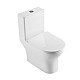 Унитаз-моноблок с сиденьем дюропласт soft close, P-trap BelBagno LOUNGE BB8618CPR-MN/SC