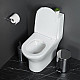 Унитаз-моноблок с сиденьем дюропласт soft close, P-trap BelBagno LOUNGE BB8618CPR-MN/SC