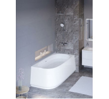 Акриловая ванна угловая правосторонняя 165х80 см, CEZARES CZR-LUX-CORNER-165-80-58-R